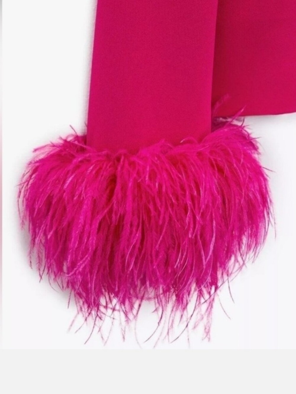 Zara cropped feather blazer pink size M - Picture 7 of 15